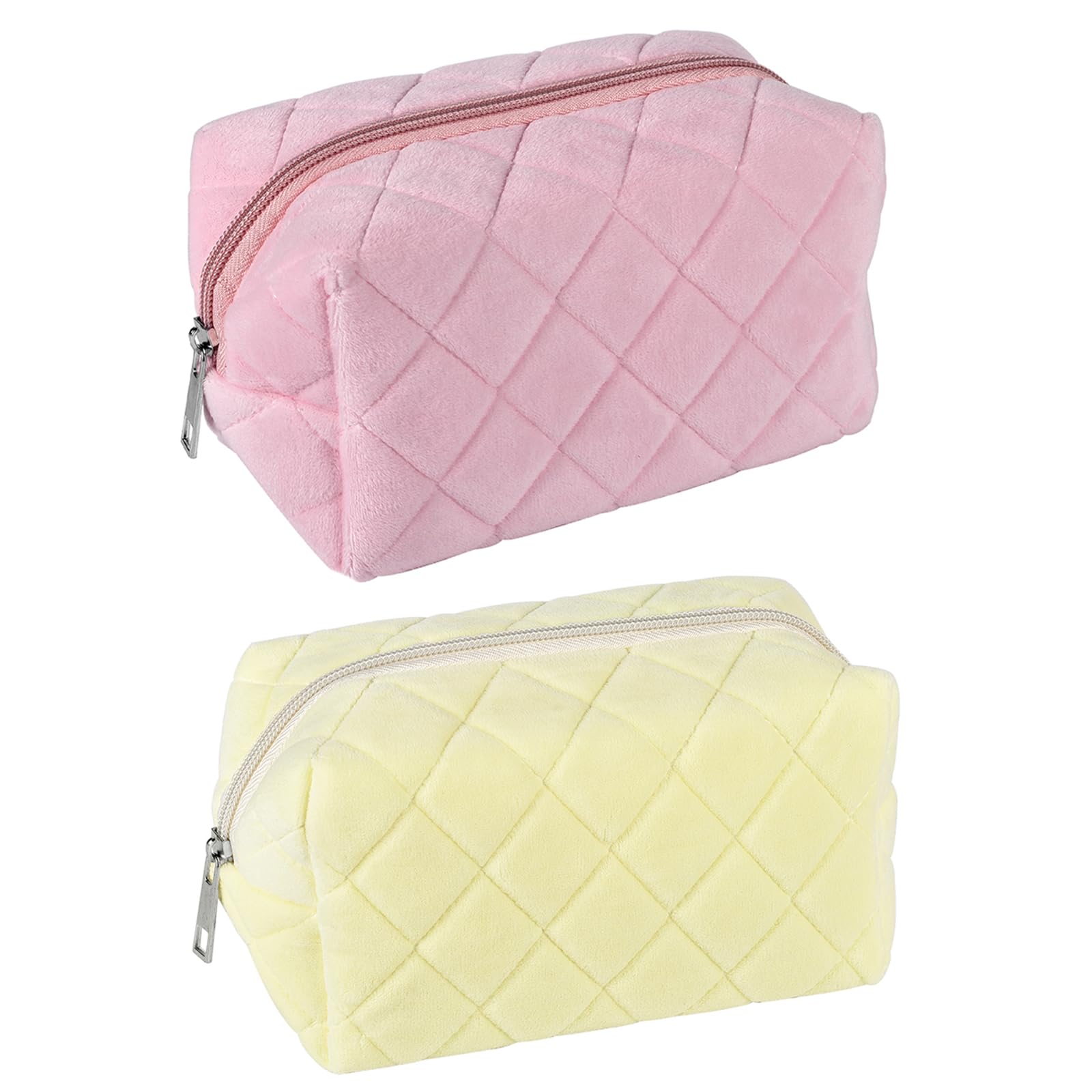 TopHomer Girls Pencil Case - Big Capacity Portable Office Stationery for Middle School, College Students - Pink & Yellow