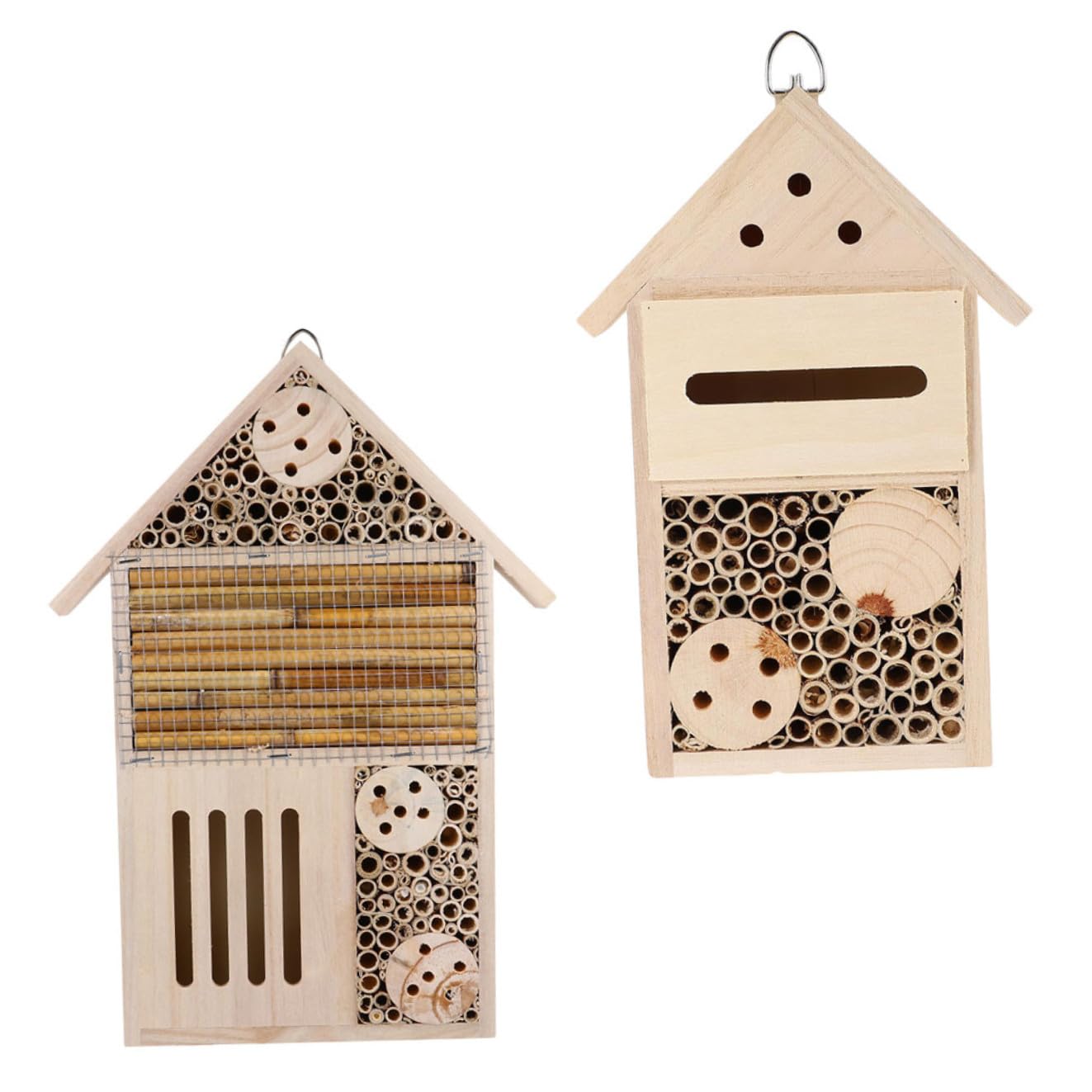 2 Pezzi Casa per Api Decorazione per Insetti e Facile da Appendere Habitat Sicuro per Api Solitarie e Insetti