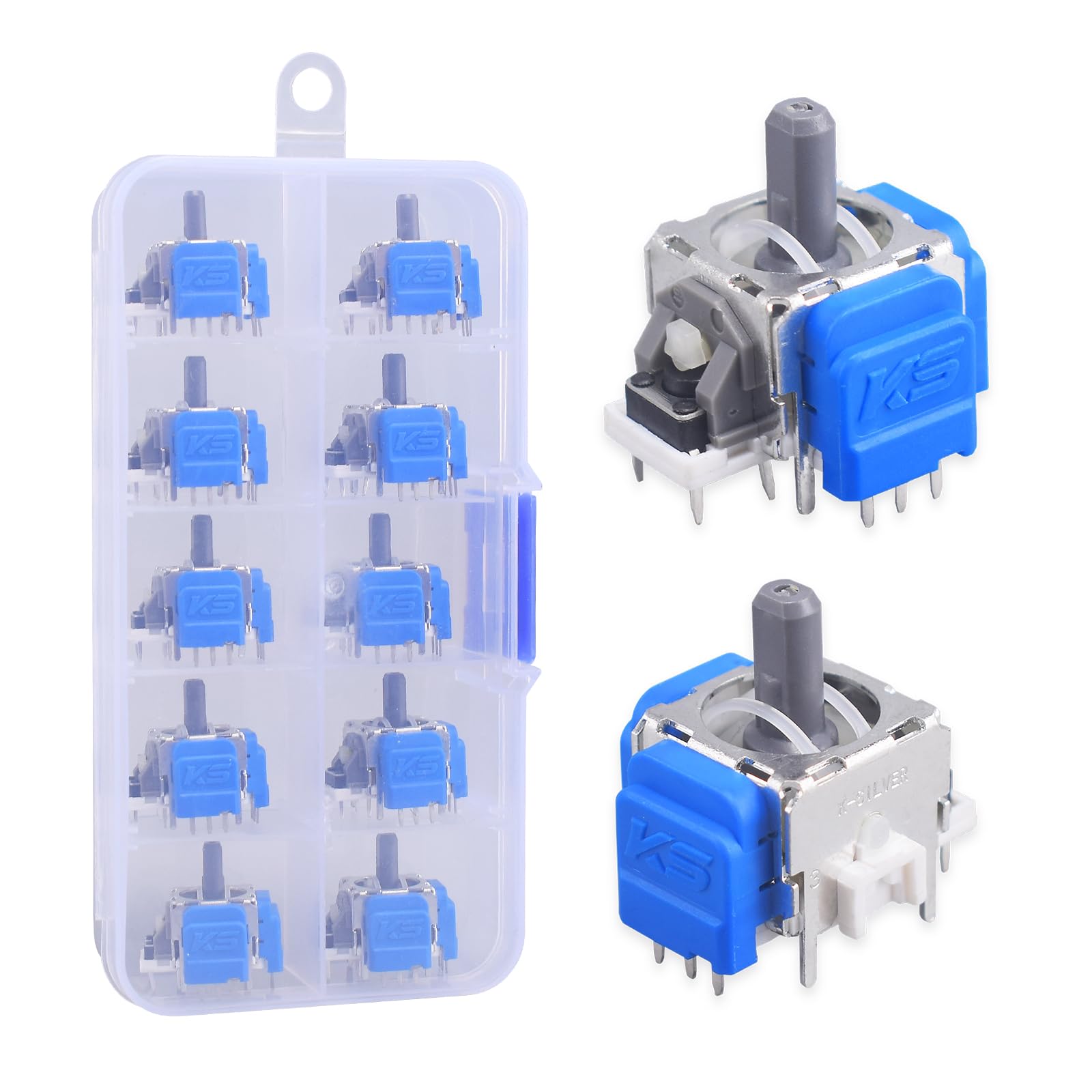 Qualitied TMR Lot de 10 joysticks de rechange électromagnétiques effet Hall pour Xbox One/PS5/PS4/Switch Pro/Xbox One Elite (TMR PS5)