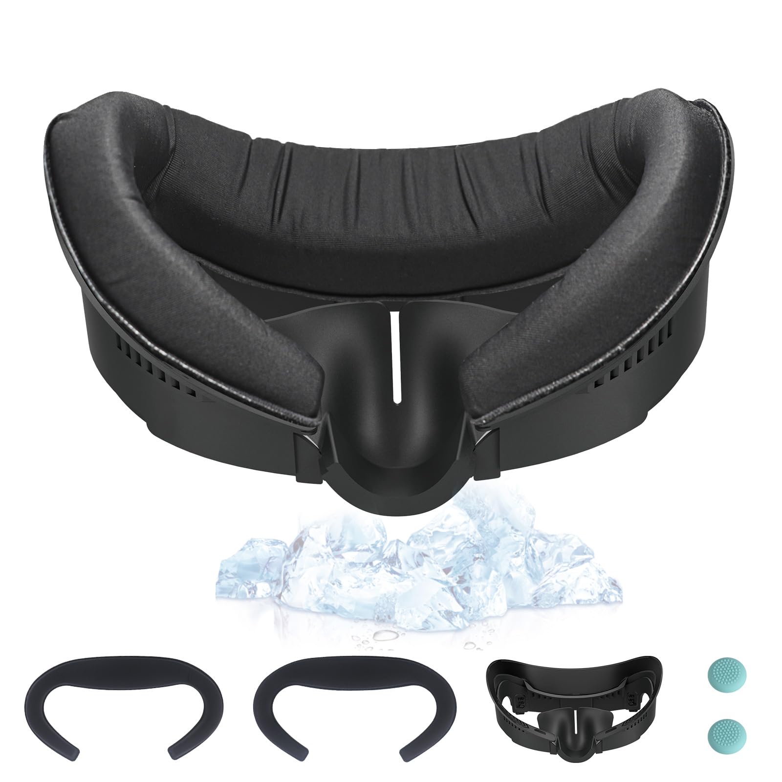 Tyasoleil Cooling Face Cover Pad For Meta Quest 3, Upgraded Sweat-Proof Fitness Facial Interface - View #2