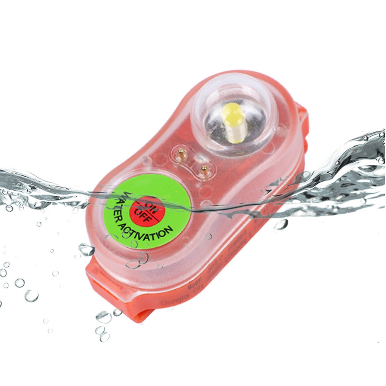 Generico Luci Giubbotto Salvataggio a LED con Attivazione ad Acqua - Set da 8 Pezzi - Rosse e Verdi per Emergenza in Mare per Sopravvivenza in Acqua di Emergenza