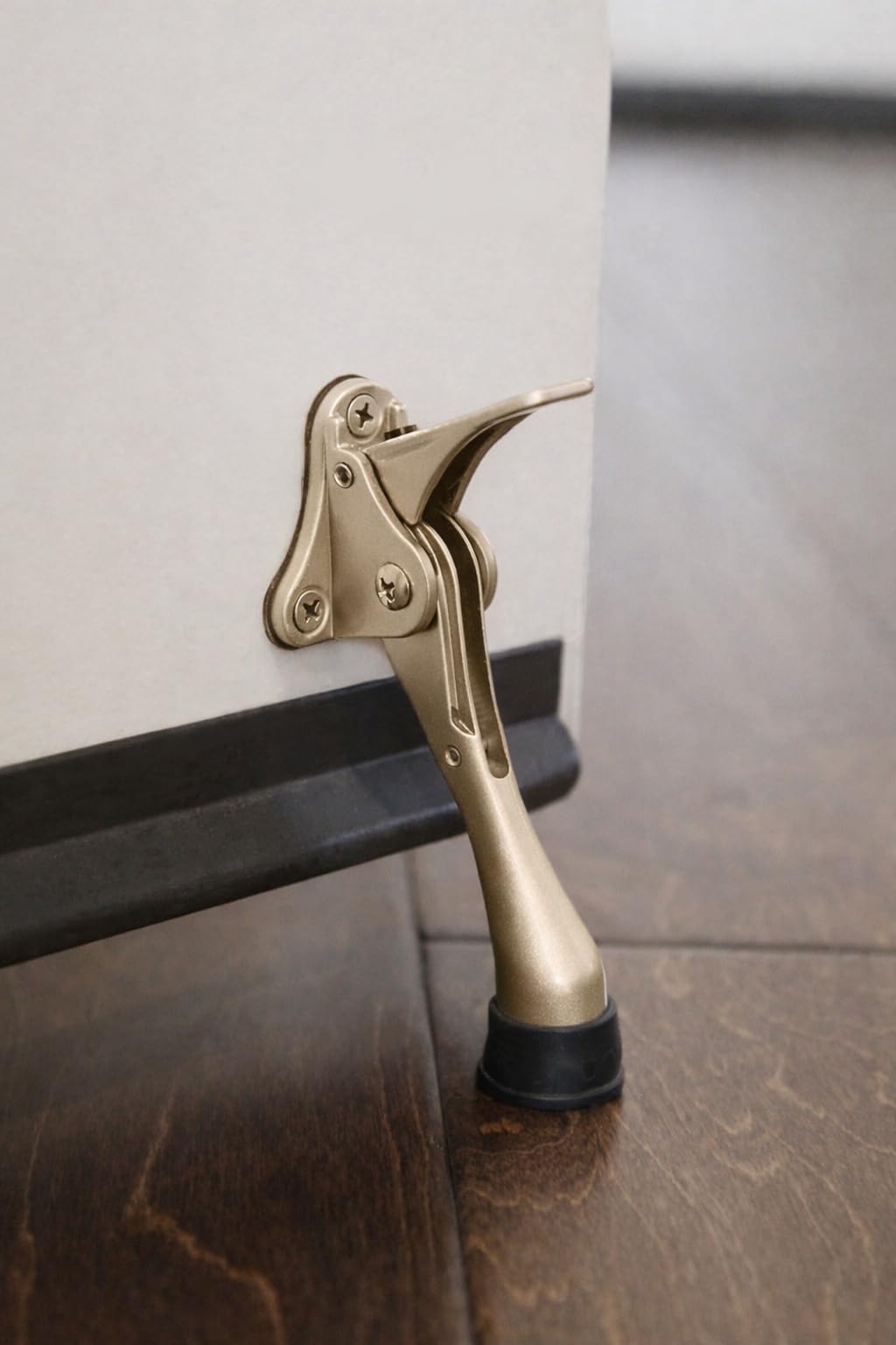 Safus Step-on Door Stop - Gold Brass - 2pc Set