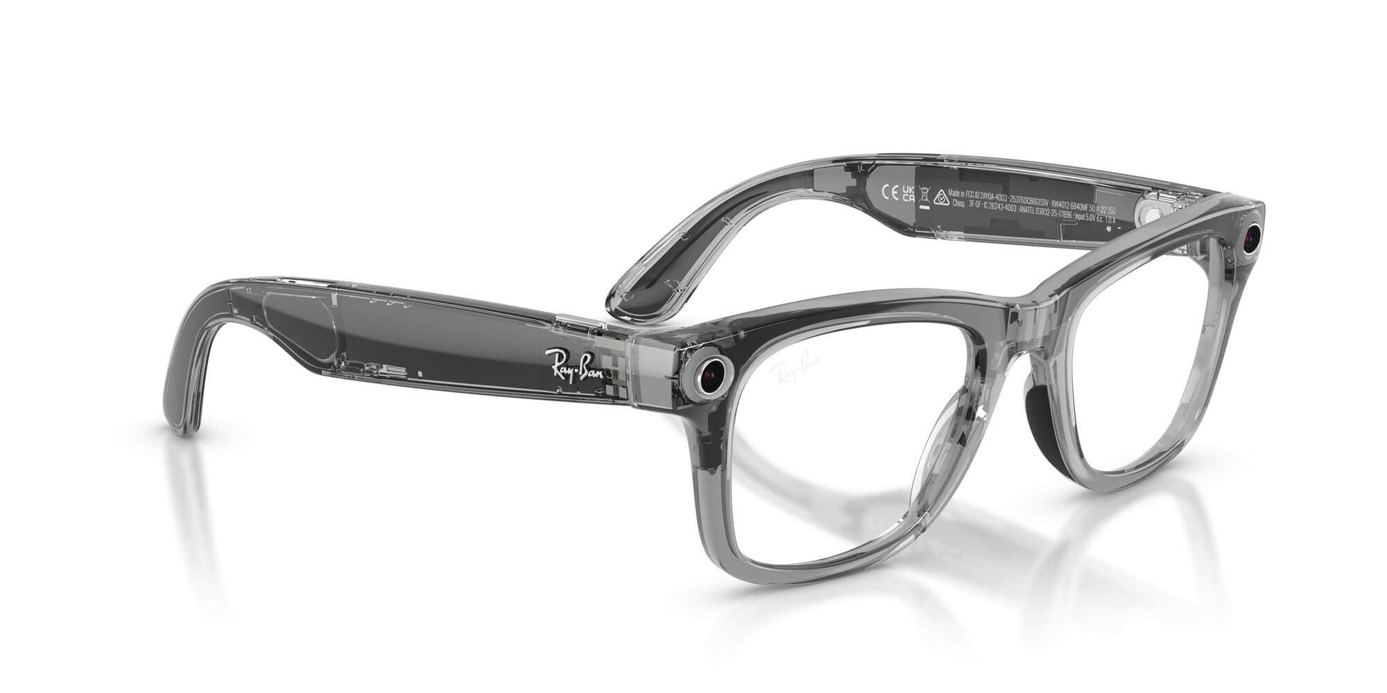 Ray-Ban (Carowayfarer (Gen 2) brillante transparente transparente Transitions® gafas de zafiro
