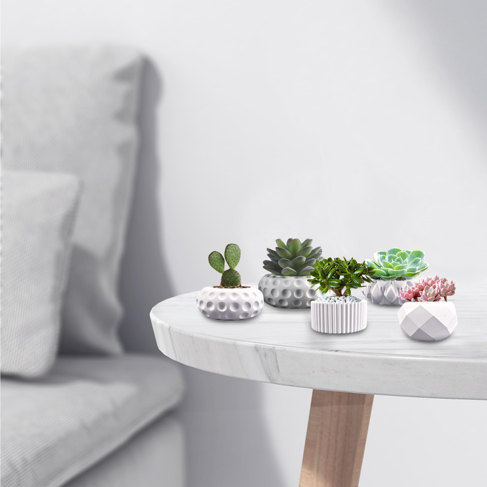 Moules Silicone Pour Vases Et Pots De Fleurs En Ciment – DIY Créatif 3D | Fabriquez Vos Propres Décorations