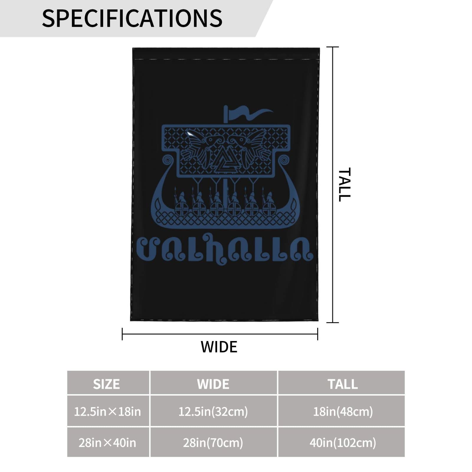 Drapeau Jardin Double Face Viking Drakkar – 70x100 Cm, Polyester Résistant, Impression Vive, Décoration Extérieur Intérieur
