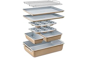 Bakken 8-Piece Stackable Bakeware Set - Experience Culinary Delights