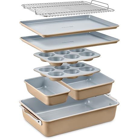Bakken 8-Piece Stackable Bakeware Set - Experience Culinary Delights