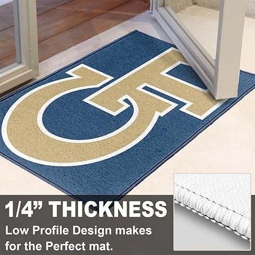 Miniatura 5 de Campus Lab Georgia Tech - Tapete antideslizante para interiores, marca primaria de 20 x 31.5 pulgadas, tapete para entrada interiorpuerta trasera,