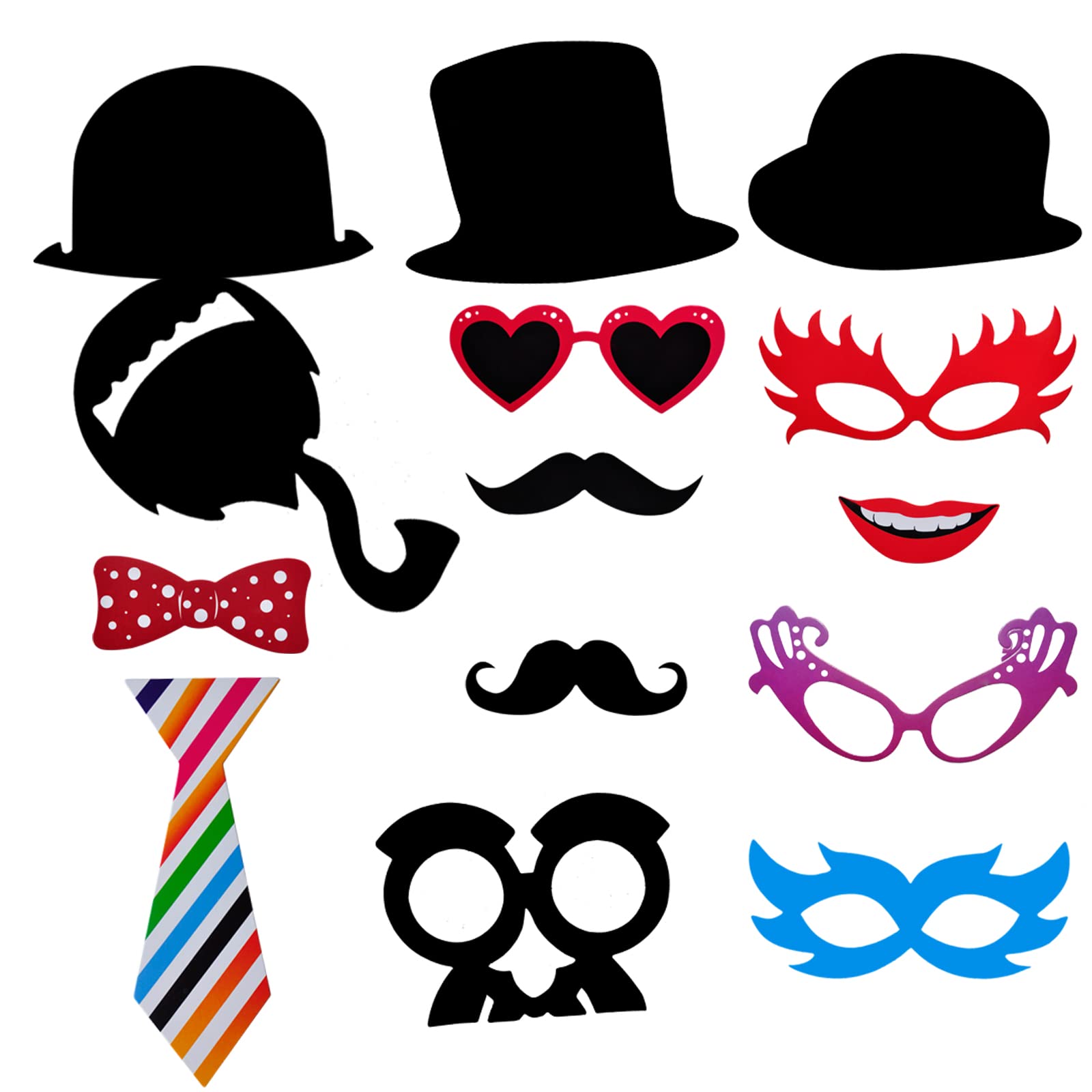 SOUL SHIFT Juego De 70 Piezas De Accesorios Para Cabina De Fotos De Alta Calidad