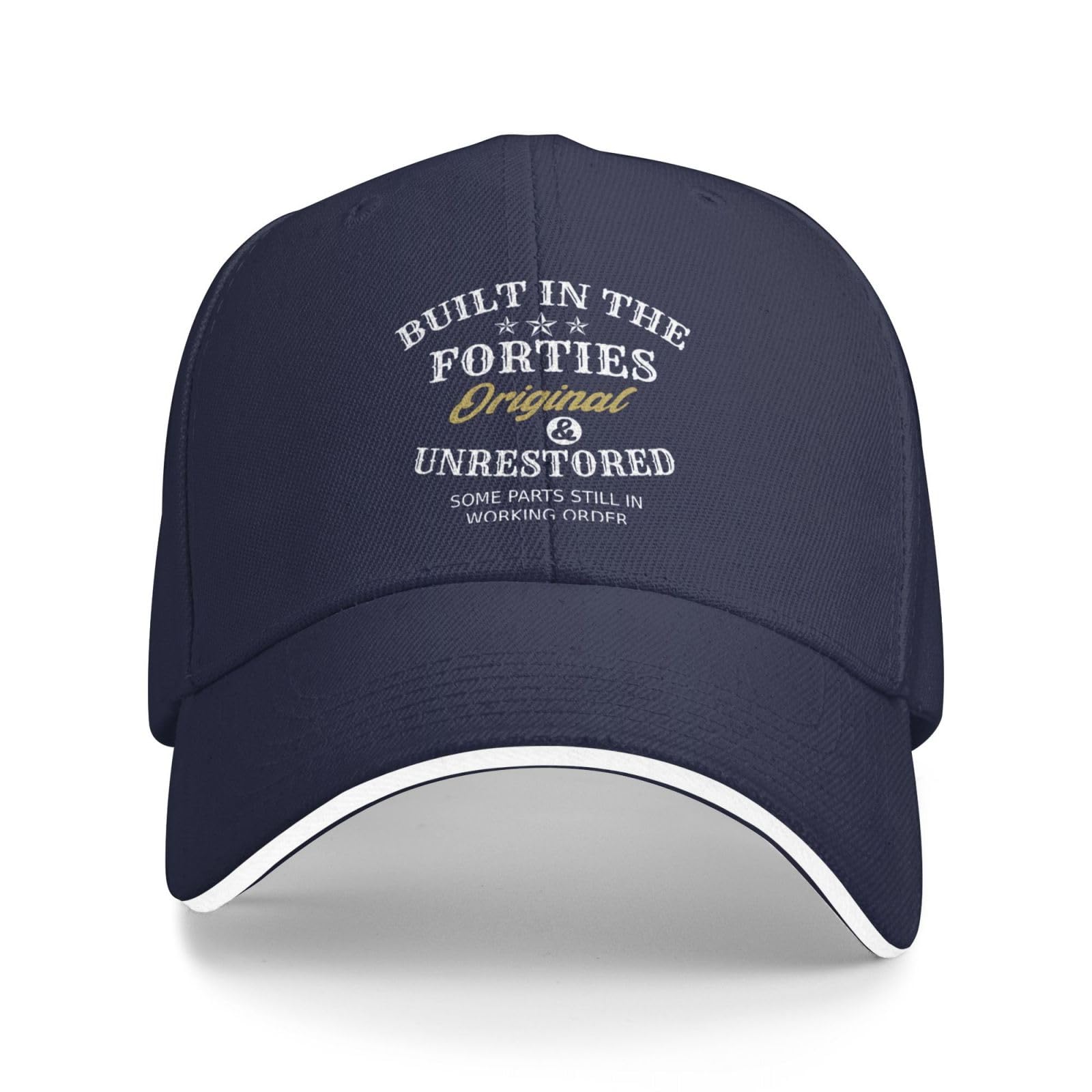 Flalori Men's Blue Built In The Forties Original Unrestored Some Parts Still In Working Order Hat For Baseball Cap Adjustable Cap