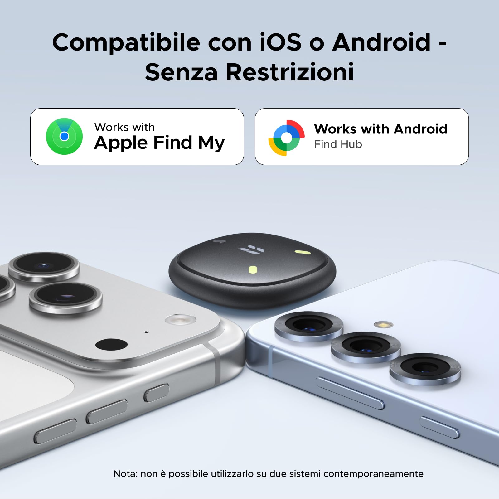 UGREEN FineTrack Mini DUO 2 Supporto iOS Find My o Android Find Hub | Fluorescenza, 110dB, Localizzatore, IP68, Tracker Bluetooth Localizzazione, per Chiavi Bagaglio Zaino Borsa