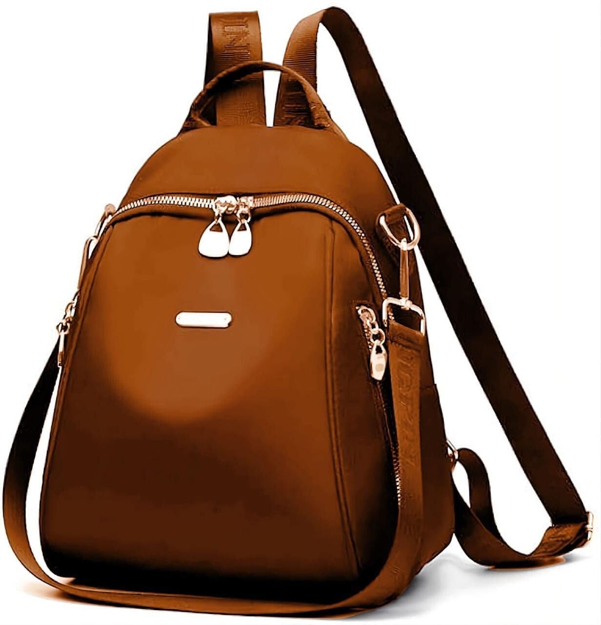 jaisom Stylish Women's Fashion Backpack Purses Multipurpose Design Handbags and Shoulder Bag (AUG_Tan_Multi Pocket_BZ)-picture-30