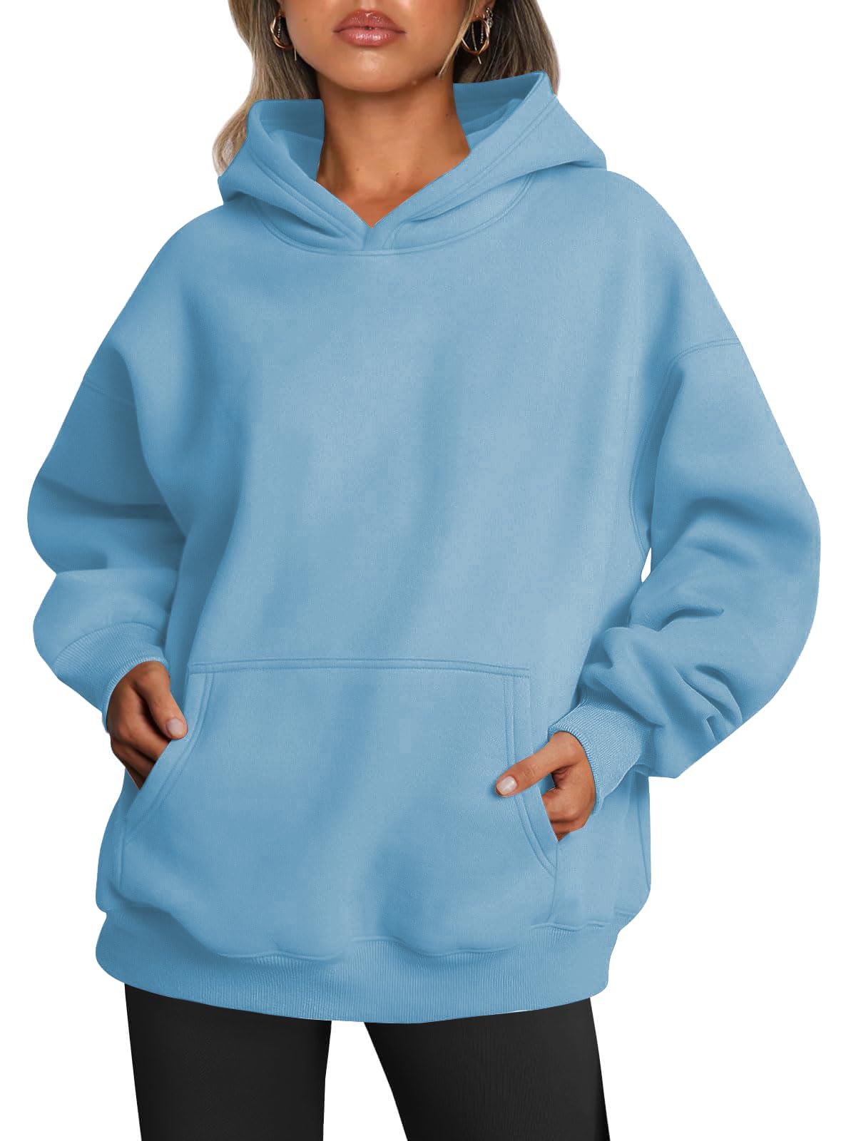 Baonmy Oversized Hoodies Fleece Sweatshirts Women Hoodies Long Sleeve Sweaters with Pocket Fall Clothes