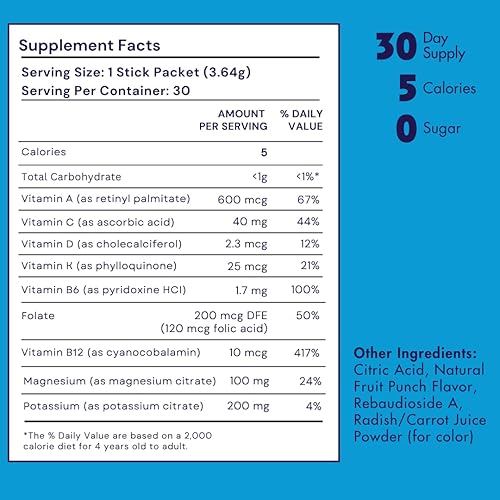 Miniatura 4 de Critter Vitamina H2O  Mezcla de bebidas multivitamínicas y de hidratación para niños  electrolitos, vitaminas esenciales, deliciosos sabores