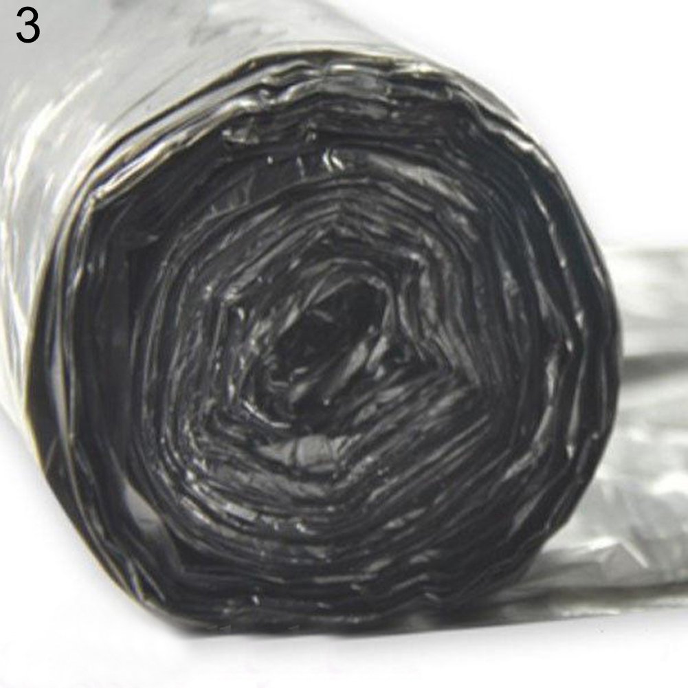 Daedalus Black Eco-Friendly Disposable Garbage Bag,Trash Cans Wastebaskets Waste Bags 50Pcs/Roll