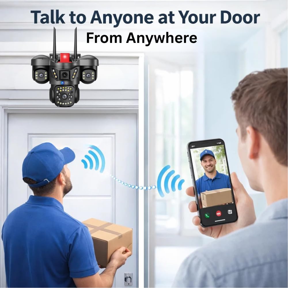 Maizic Smarthome Trion: Triple Lens WiFi Security Camera -6