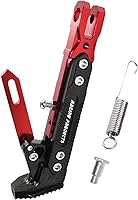 Vista 8 de Soporte de trípode para motocicleta, soporte de trípode de aluminio universal, soporte lateral de pie modificado, accesorios de motocicleta (dorado)