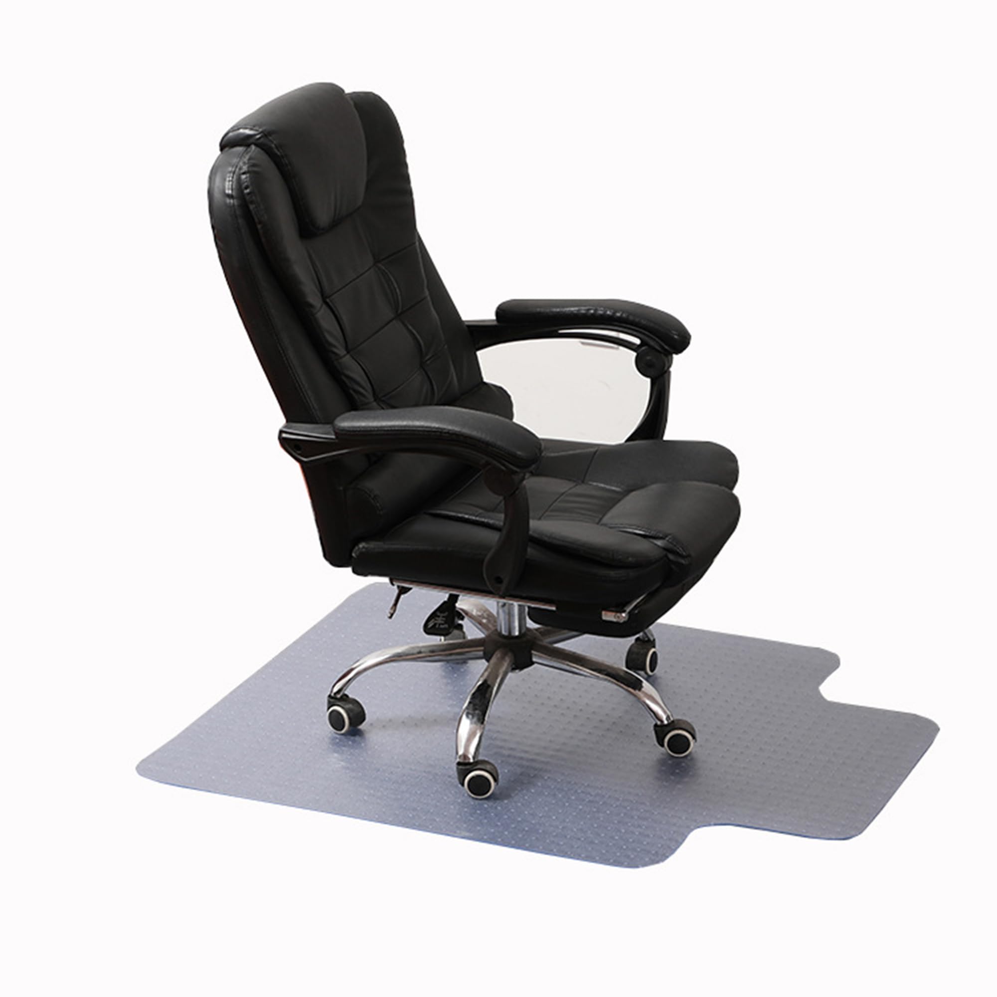 Bodenschutzmatte, Bürostuhlmatte für Teppichböden, Bodenmatte mit rutschfester Noppenlippe, transparente Teppichschutzmatte, Gaming-Stuhlmatte, Stuhlunterlage (90 x 120 cm)