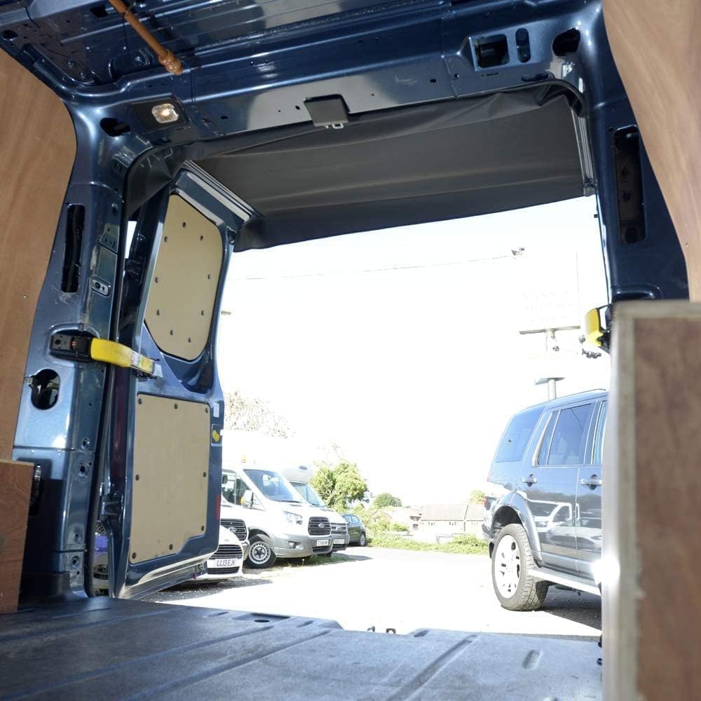 T5 Hintere Markisenabdeckung Sonnenschutz Strapazierfähig 210D Oxford-Gewebe Auto Sonnenschutz hitzeschutz für T5.1 T6 Fo/rd Transit Op/EL Vi/varo (2001-2019) Wohnwagen, rv,Van,Camping Zubehör