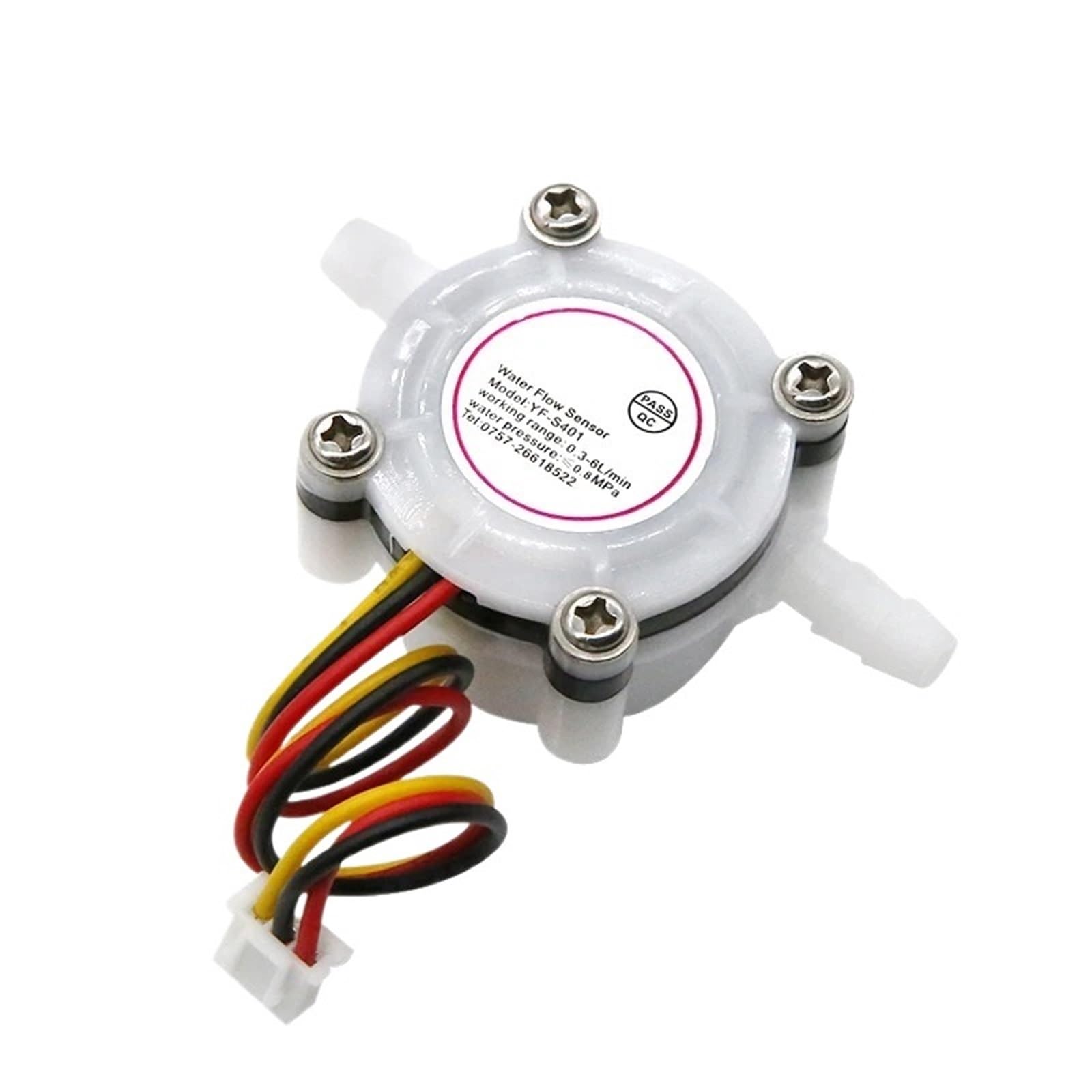 Sensor de flujo de agua S401 de 1,75 MPa, conector rápido, sensor, purificador de agua for cafetera, caudalímetro de microturbina de 7 mm, CC 5-18 V(Inner diameter 2.0MM)