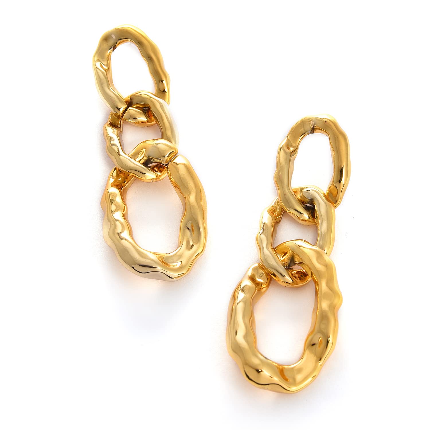 SOHI Designer Gold Drop Earrings For Women & Girls, Jewellery For Women, Light Weight Earrings For Women, Push Closure, Modern, Statement, Trendy, Gold Plated, Artificial Earrings For Women (B0B42QBYJT) Amazon Price History, Amazon Price Tracker