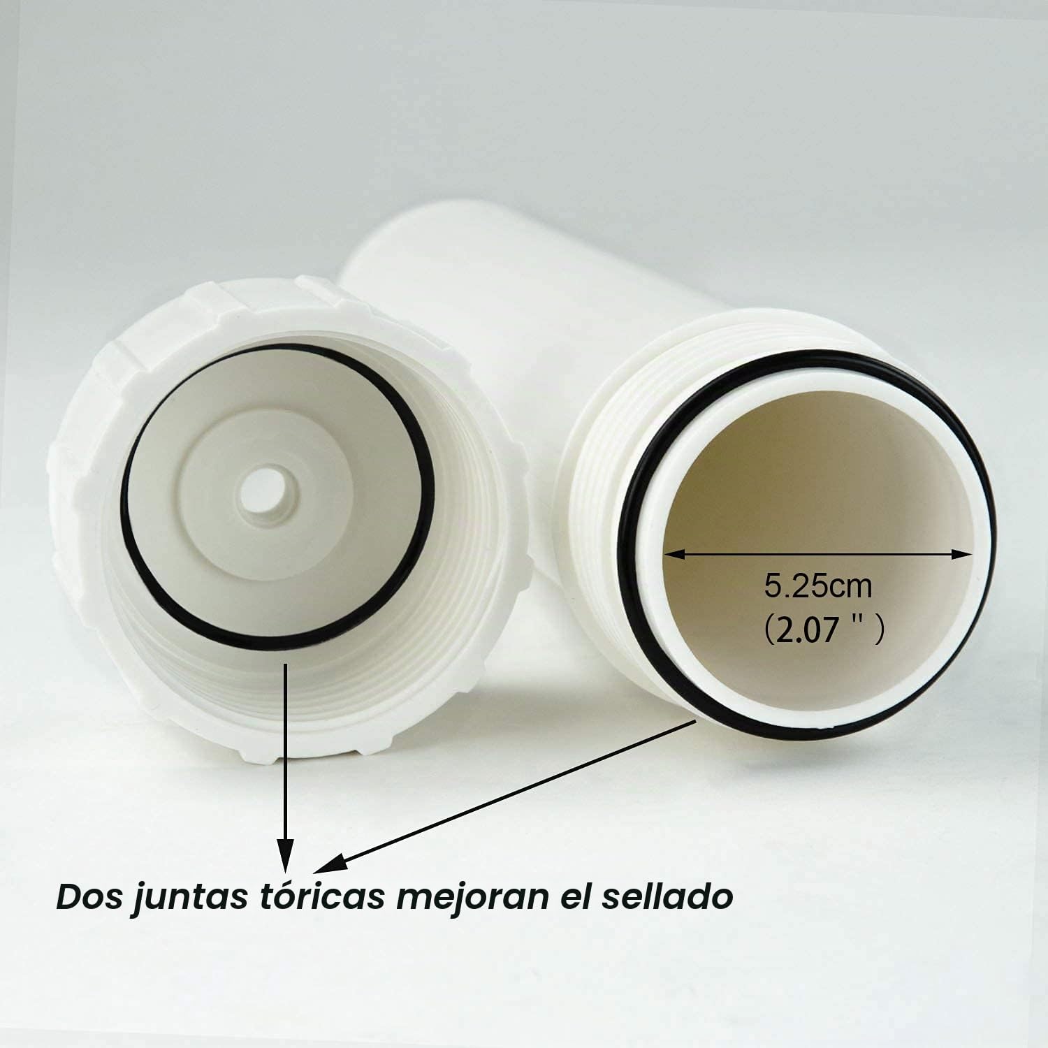 HUINING Carcasa de Membrana RO para Cartucho de Filtro de Agua de Membrana de Ósmosis Inversa Residencial, Repuesto para Sistema de Filtración de Agua Potable Doméstico