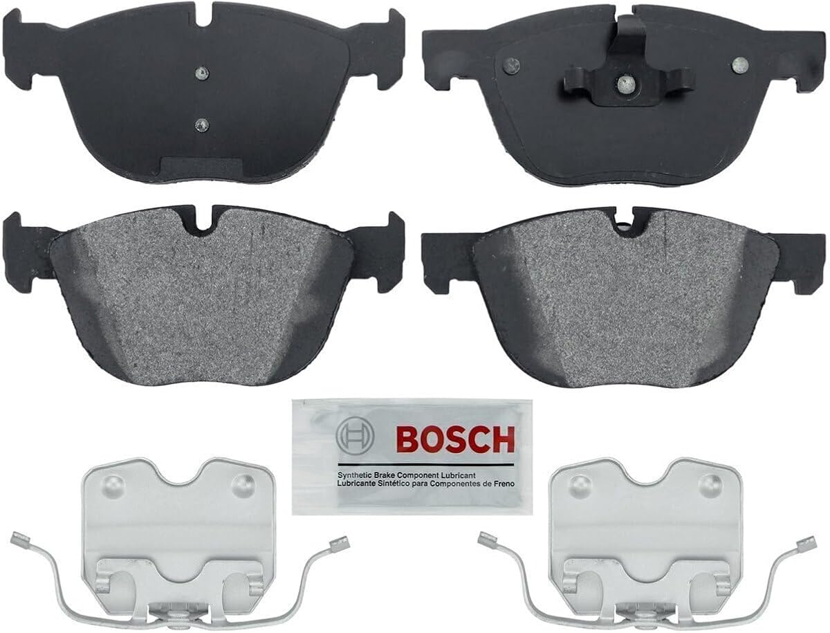 BOSCH BE1294H Blue Semi-Metallic Disc Brake Pad Set with Hardware - Front | Compatible with Select BMW X4, X5, X6