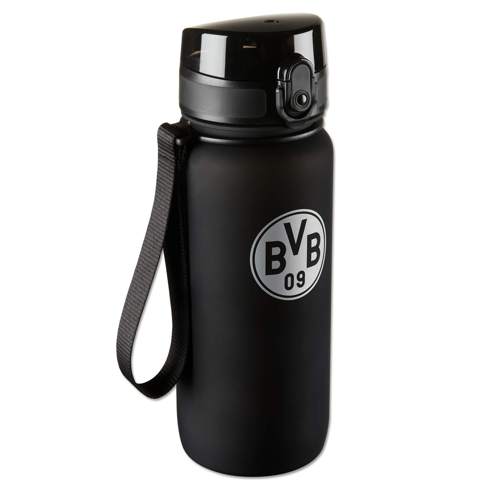 BVB-Tritan Sport Drinkfles 650ml One Size, Schwarz Sport & Freizeit