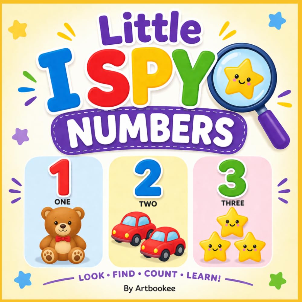 Little I Spy Numbers: A Fun Search and Find Counting Book for Toddlers Ages 2–5 | Learn Numbers 1–10