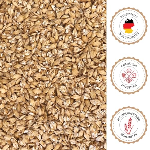 Supravit Gerste gequetscht 20kg Sack | Natürliche Gerstenflocken für Pferd und Ponys | Quetschgerste als Futter mit hohem Energiegehalt | Hochwertiges Pferdefutter, energiereiche Tiernahrung
