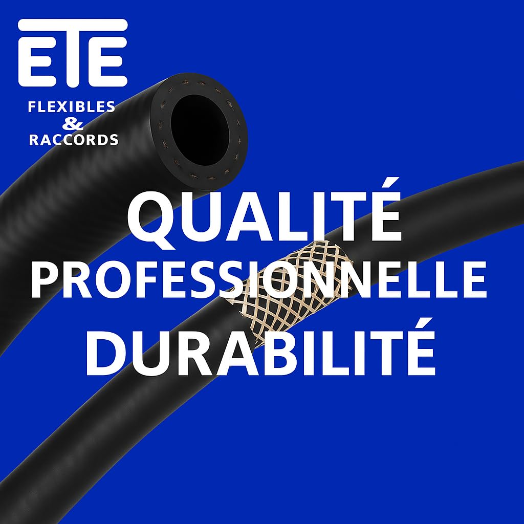 5 Meter Schlauch FKM oder FPM (Viton) / Geflecht Aramid/Gummi – Kraftstoff – Innenmaß 12 mm – TRT-ECO 12 – DIN 73379-TYPE 3E