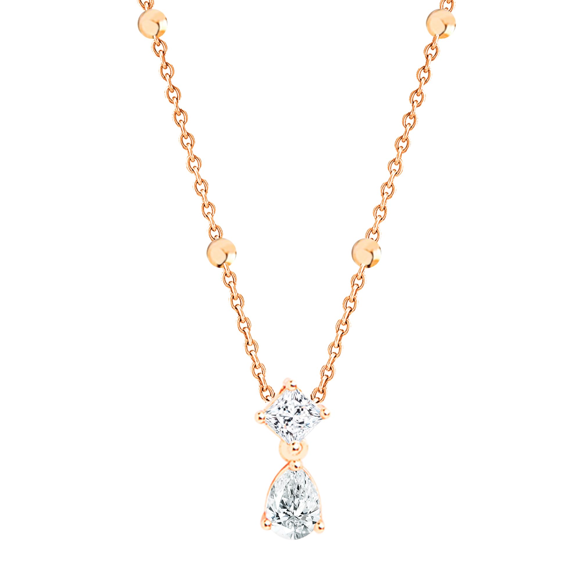MINUTIAE Rose Gold-Plated Handcrafted Necklace for Womens and Girls_(MNT354_RG) (B0CVW3QMKB) Amazon Price History, Amazon Price Tracker