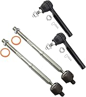 Vista 34 de TRQ Juego de varillas de acoplamiento delanteras interiores y exteriores, 4 piezas, compatibles con Infiniti G35 03-09 Nissan 350Z 2003-2007