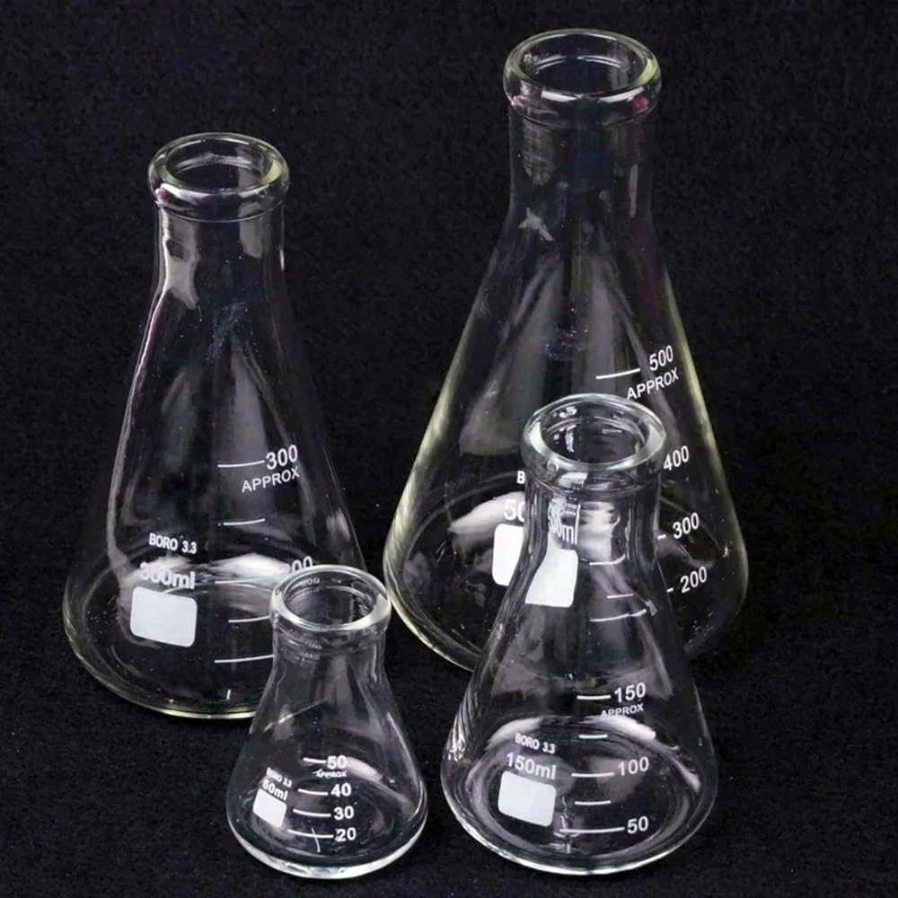 Erlenmeyer kolba stożkowa ze szkła borokrzemowego (50/100/150/200/250/300/500/1000/2000/3000/5000 ml, G3.3) (1000 ml)