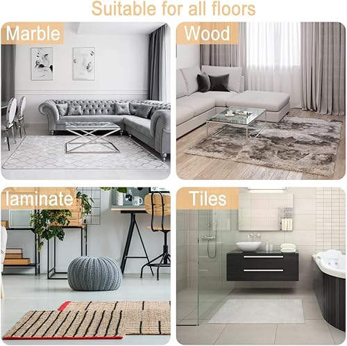 Miniatura 3 de Agarres para alfombras, agarre triangular antideslizante y no se riza, mantiene la alfombra en su lugar y protege el piso, almohadilla de alfombra