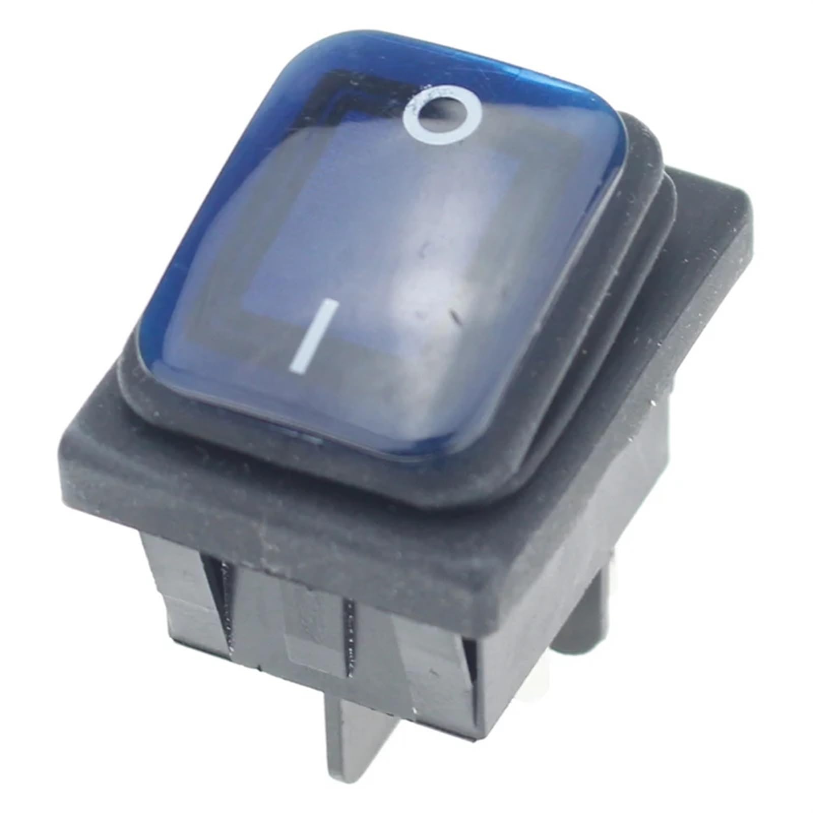 ESUPPORT Heavy Duty 20A 125V DPST Rocker Switch – ON/OFF 4-Terminal Toggle Switch, Metal, Pack Of 5