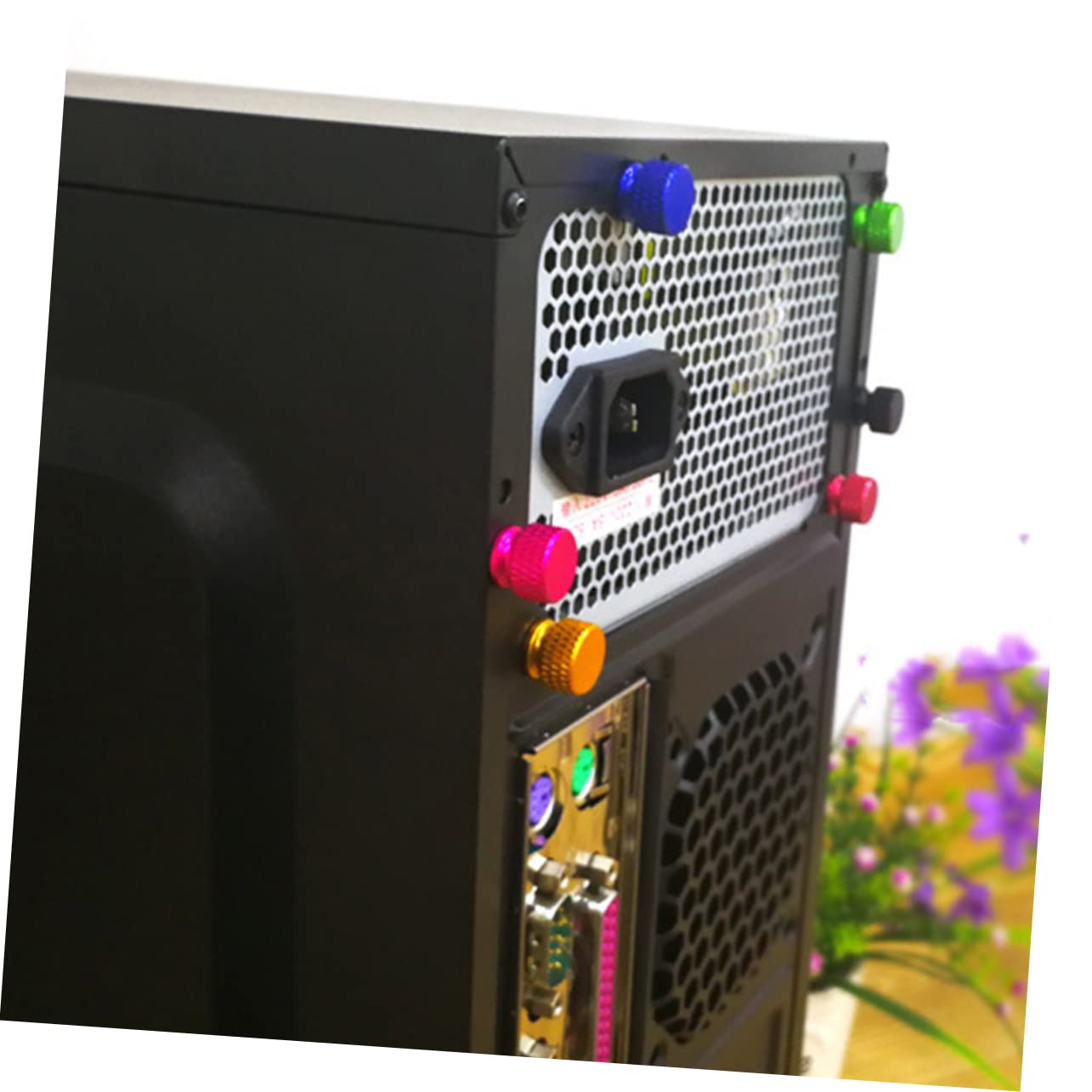 VILLCASE 10PCS Thumbscrew for Computer Case Aluminum Alloy Side Panel Fixing Screws Easy Installation Durable Computer Accessory