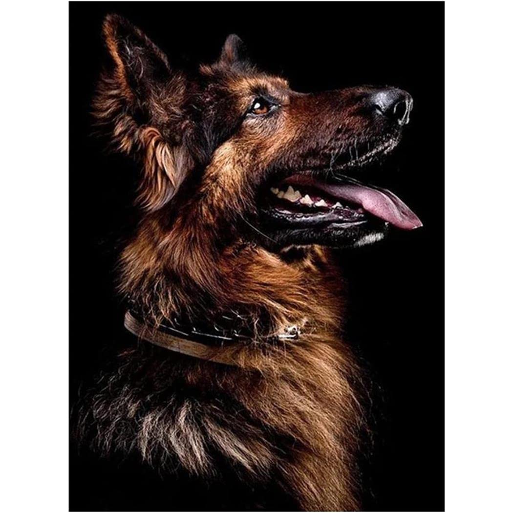 Sanzez Hrim062 Diamond Painting Kits For Adults German Shepherd 5D Diy By Numbers Full Drill Diamond Art Embroidery 30X40cm