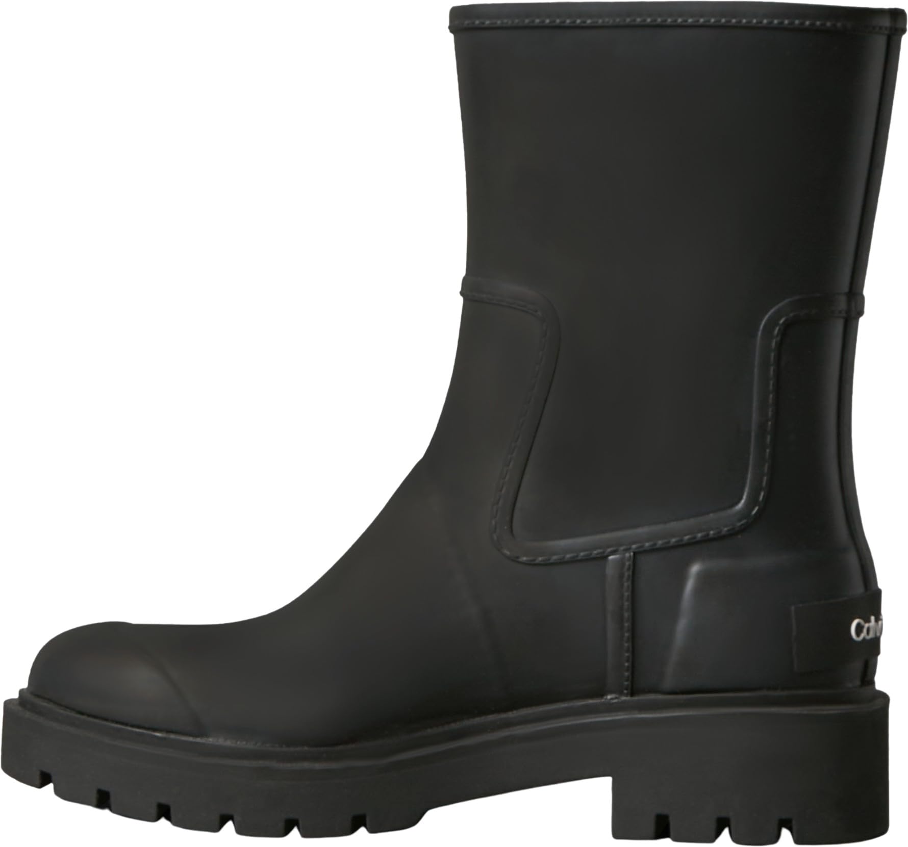 Calvin Klein Women’s Mid Chunky Rubber Rainboots, Black (Ck Black), 3
