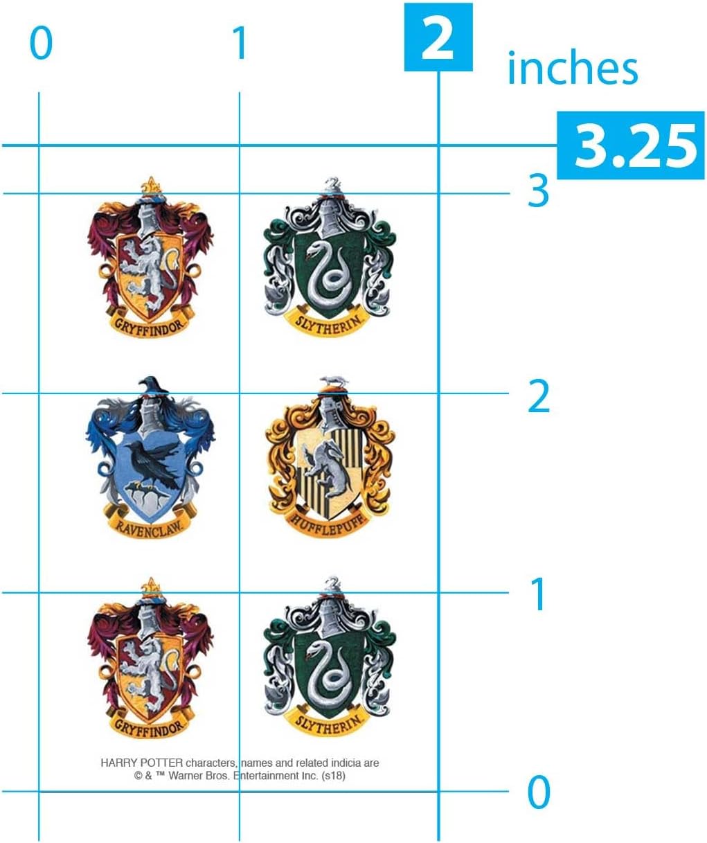 Playhouse Harry Potter Mini Hogwarts House Crests Pack of Three Perforated Sticker Half-Sheets - 1 Pack - Image 4