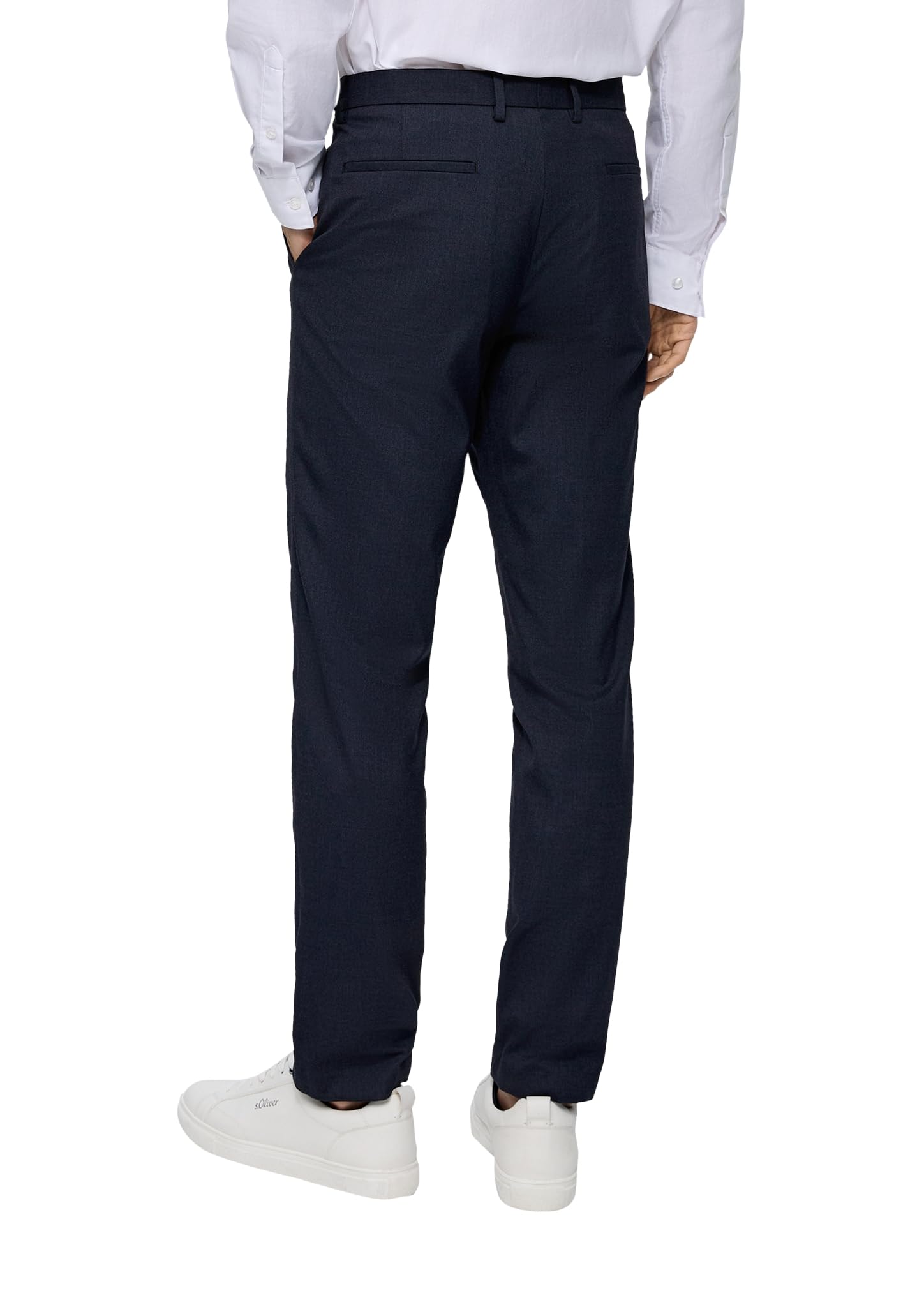 s.Oliver Herren Anzughose – Slim Fit, Woll-Optik, Viskosemix – Ansicht 2