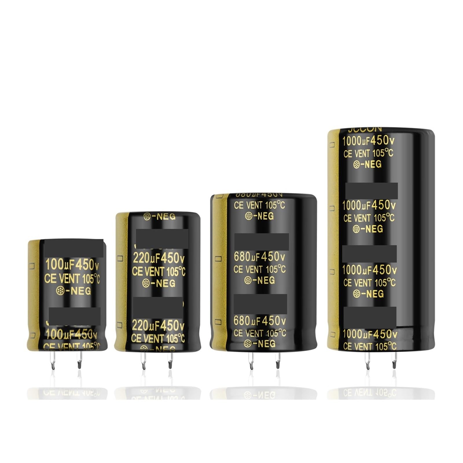 2Pcs Audio Electrolytic Capacitor 450V 100UF 150UF 180UF 330UF 470UF 820UF For Audio Hifi Amplifier High Frequency Low IDGTTLDF(450V820UF 35x60)