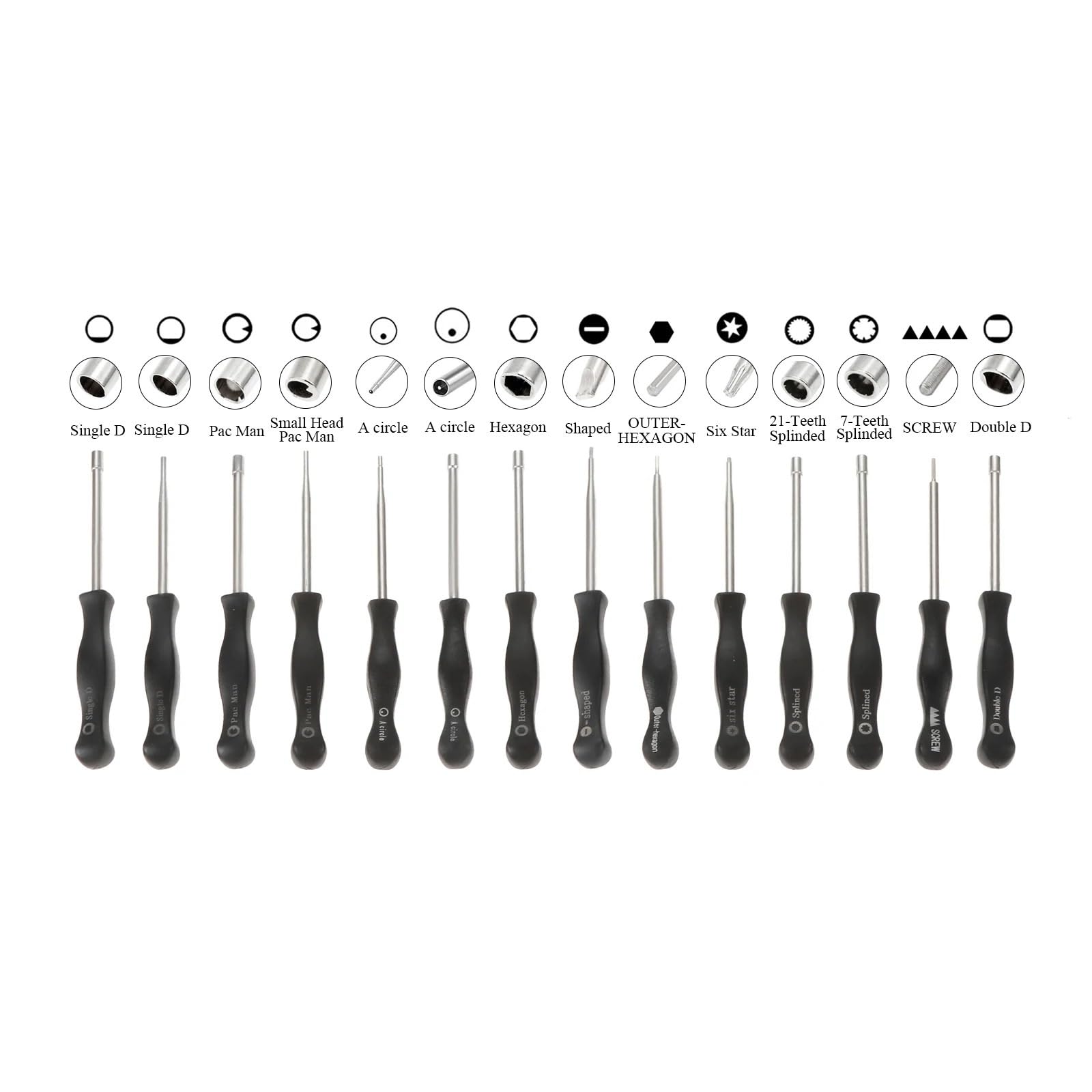 22 unid/set para herramienta de ajuste carburador, destornillador, cepillos limpieza para motores pequeños 2 ciclos, Motor manguera combustible 4 tamaños diferentes