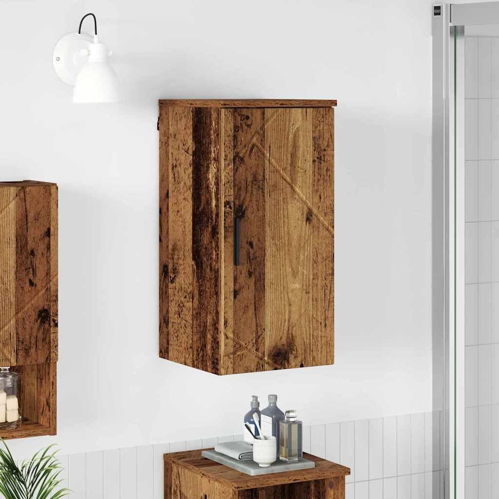 vidaXL Badezimmerschrank Altholz 30 x 31,5 x 61 cm