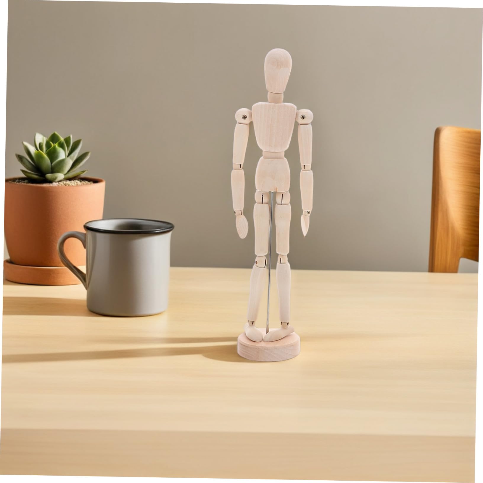 SEWACC 5 Pièces Mannequins Articulés avec Support Modèles pour Dessin Artistique Étude de Figure Décoration Bureau Petit à Très Grand