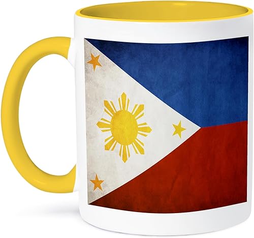 Miniatura 9 de 3dRose Taza negra de dos tonos, bandera de Filipinas, 1 unidad (paquete de 1), multicolor