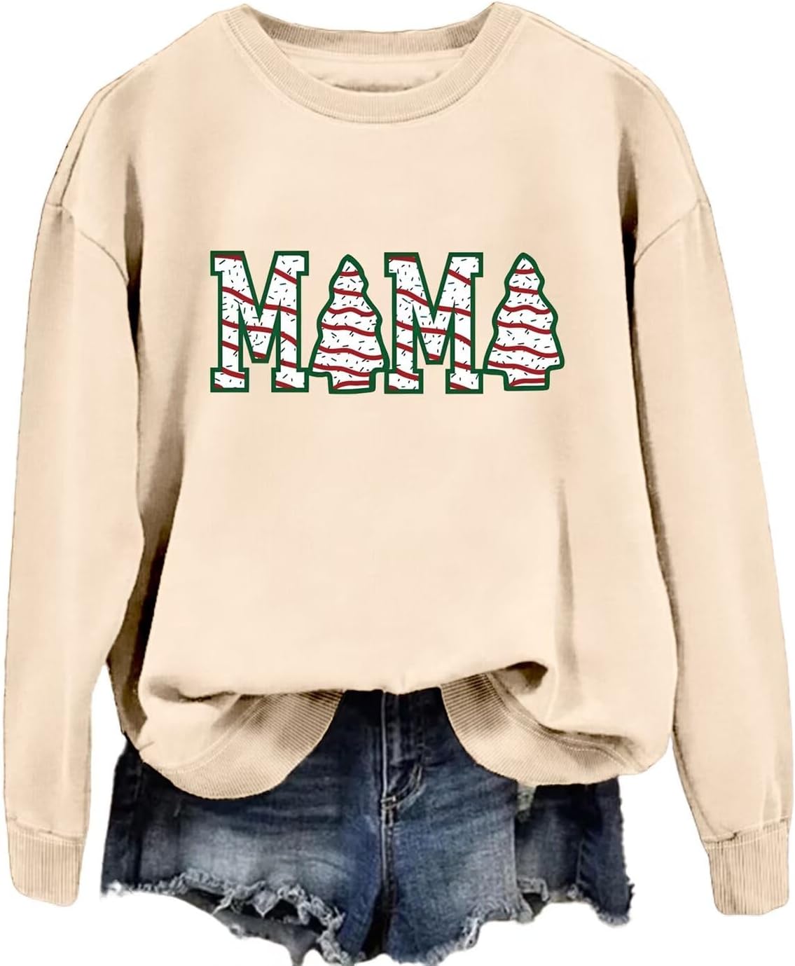 SHAGMTLI Christmas Cake Tree Mama Shirt, Christmas Mom