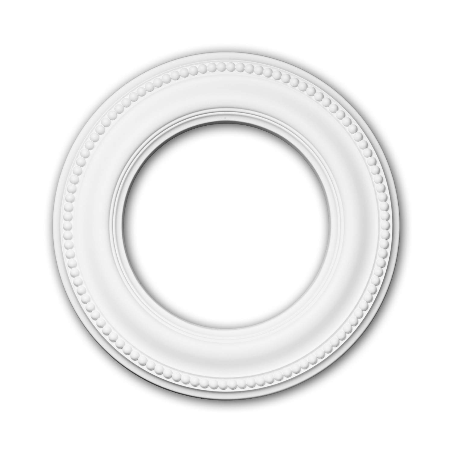 PRO[f]home® - Ceiling Rose 156006 Ceiling Decoration Medallion Rosette Decorative Element Neo-Classicism Style White Ø 33 cm Profhome