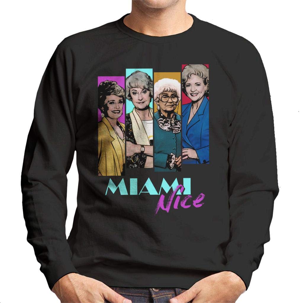 Cloud City 7 Boys Black Miami Nice The Golden Girls Men's Sweatshirt
