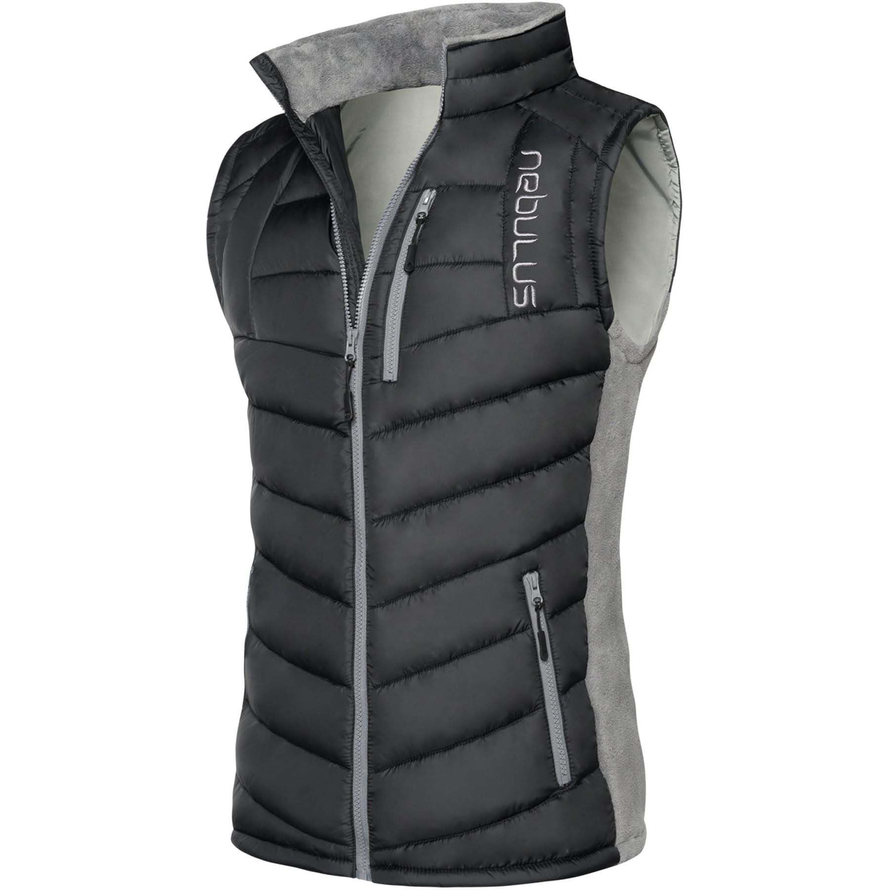 Nebulus Herren Weste REVIVAL, warme Weste, mit langem Full-Zip Reißverschluss